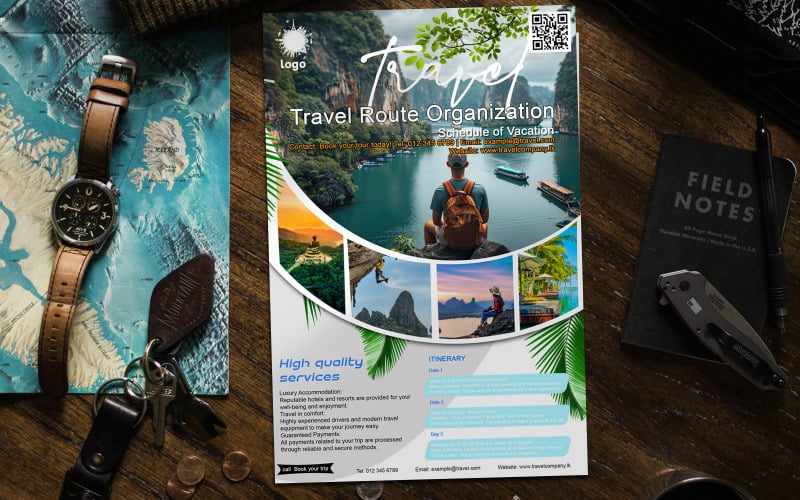Professional Corporate Identity PSD for Travel Agencies