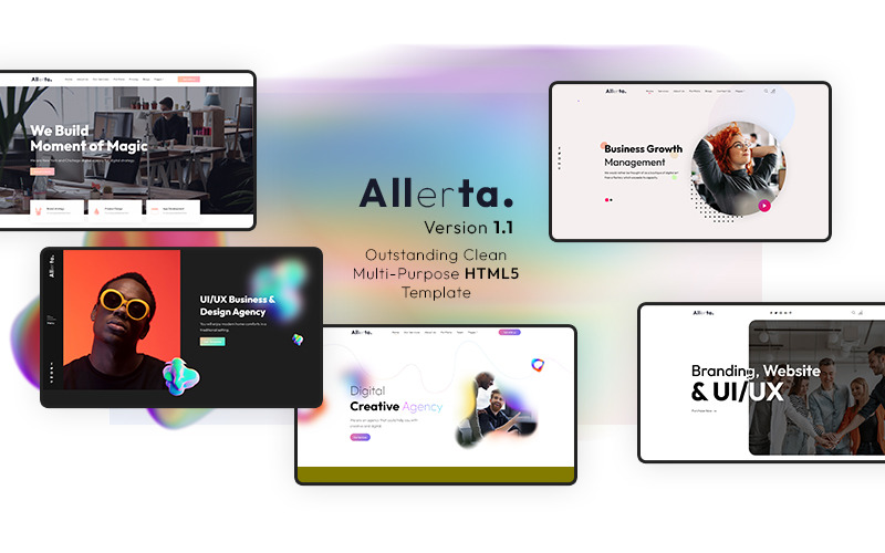 Шаблон HTML5 для креативных решений и бизнеса Allerta