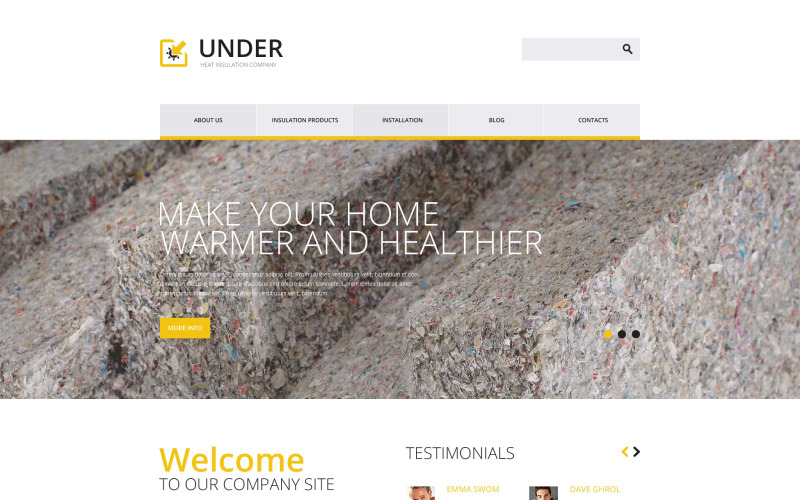 Home Remodeling Responsive Website-Vorlage