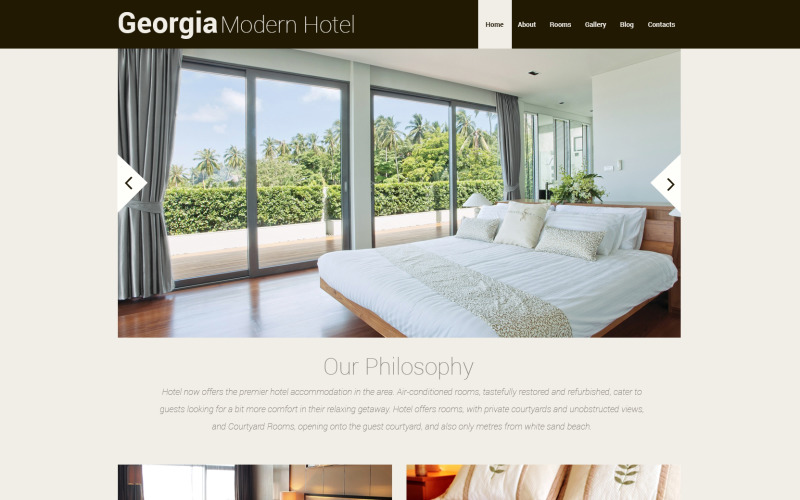 Hotele responsywne motyw WordPress