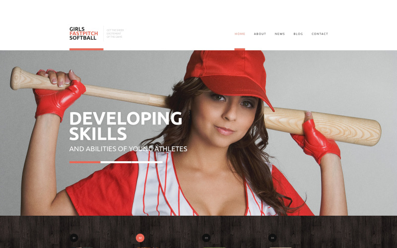 Modello di sito Web reattivo per lo sport