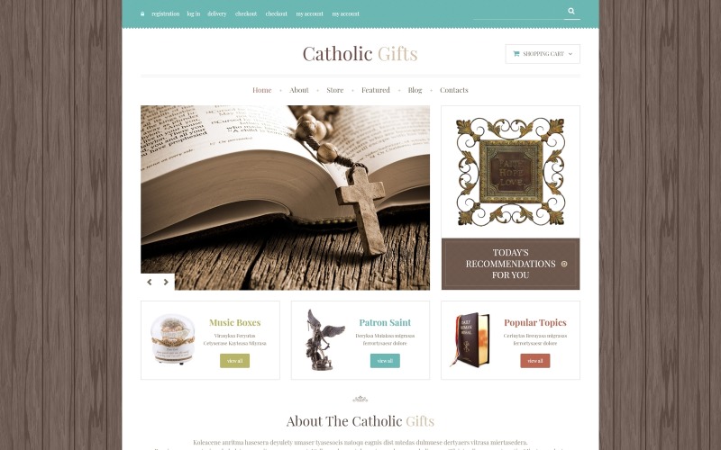религиозная отзывчивая тема woocommerce