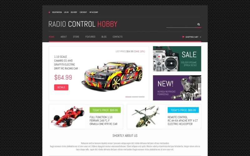 магазин игрушек отзывчивая тема woocommerce