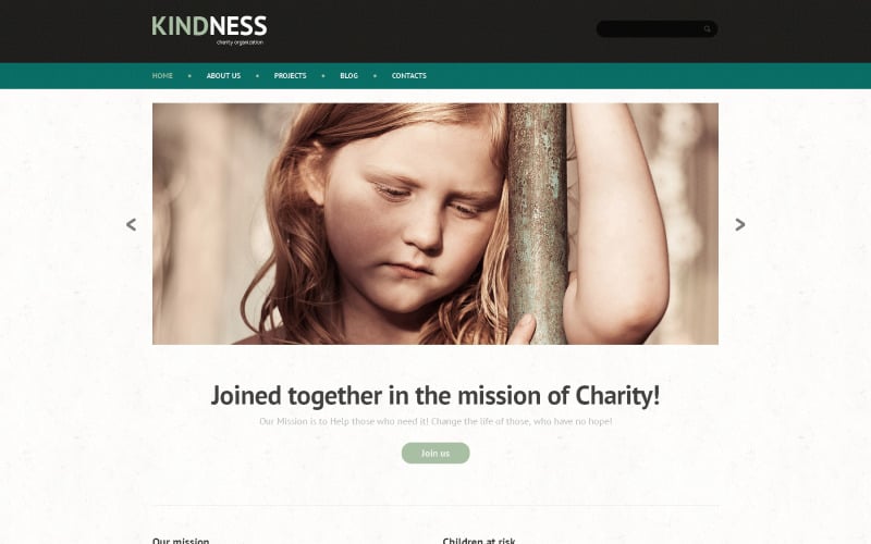WordPress-tema för välgörenhet för barn