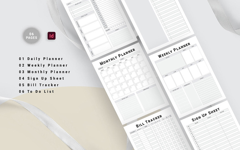 Planner giornaliero, settimanale e mensile