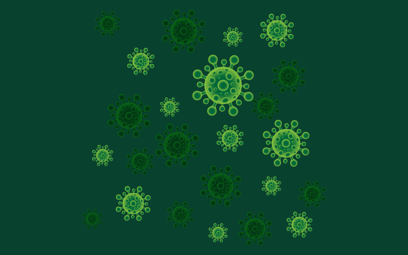 Lékařská pandemie Virus corona ikona ilustrace šablona design v.9