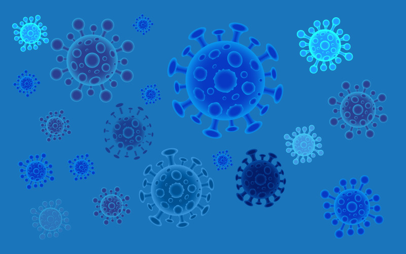 Medische pandemie Virus corona pictogram illustratie sjabloon ontwerp v.8