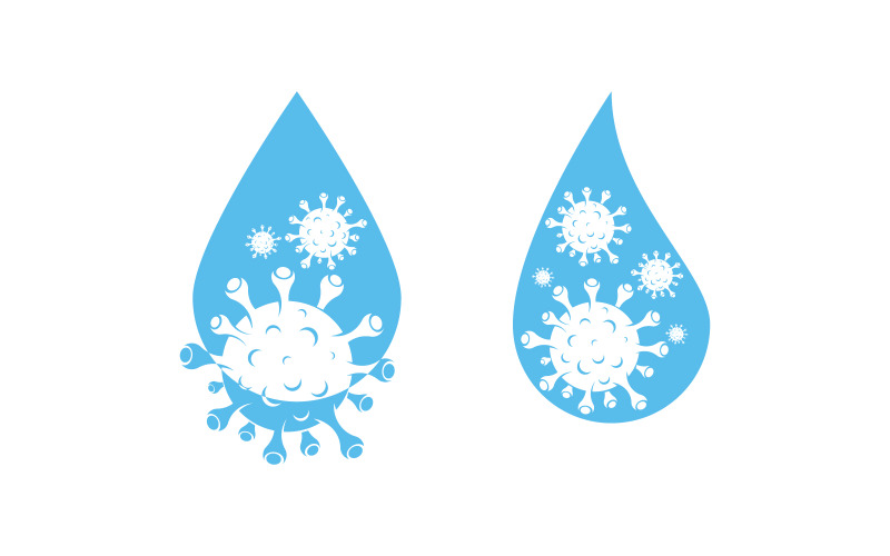Virus corona medische vectorillustratie sjabloonontwerp v.4