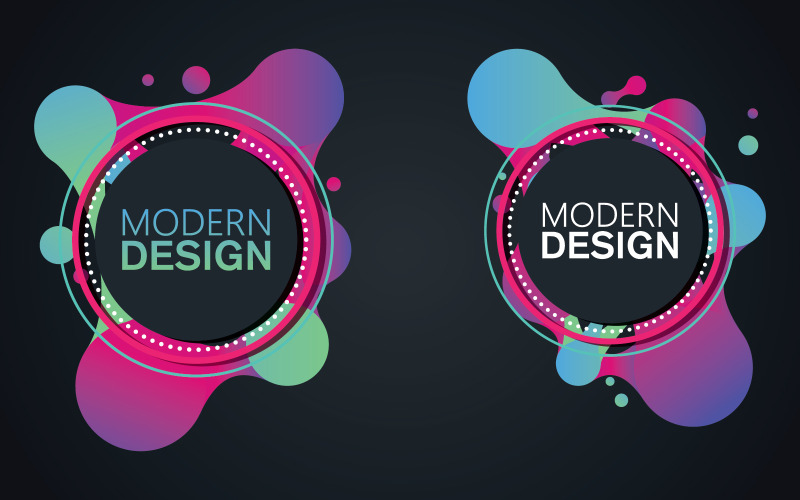 Art Deco ram för text Modern konstgrafik för hipsters v.12