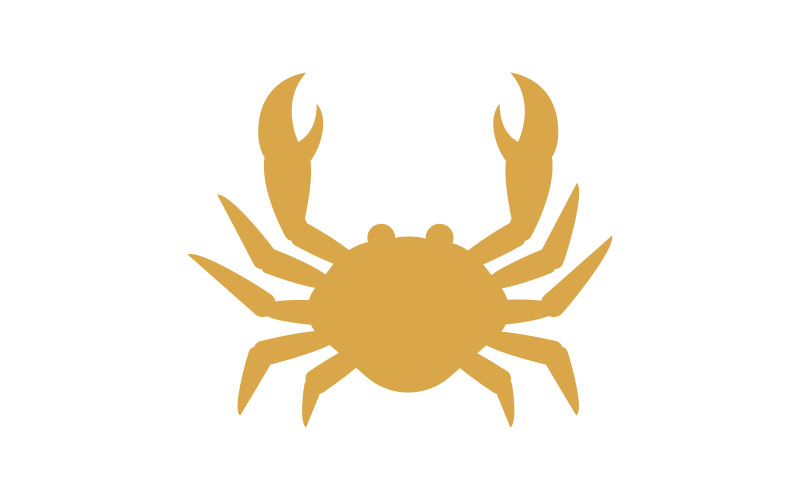 Krab vector icon logo ilustrace šablona návrhu v.5
