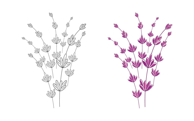 Modelo de design de logotipo de ícone vetorial de florista de beleza v.10