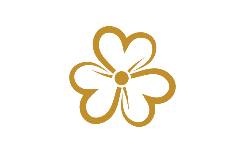 Szablon projektu logo ikony wektorowej kwiaciarni piękności v.25