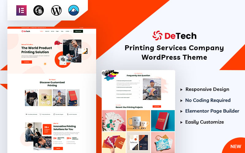 Detech - Motyw WordPress do drukowania