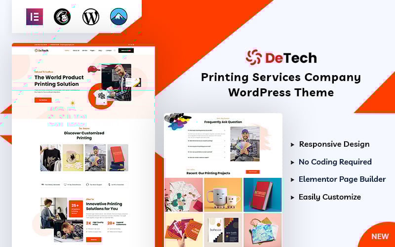 Detech – WordPress-Theme zum Drucken
