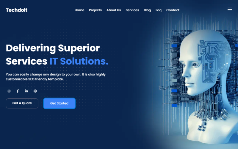 Techdoit - BT Çözümleri ve Teknoloji React ve Nextjs Şablonu