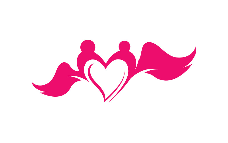 Bellezza Amore Icona vettoriale illustrazione design Template v.22