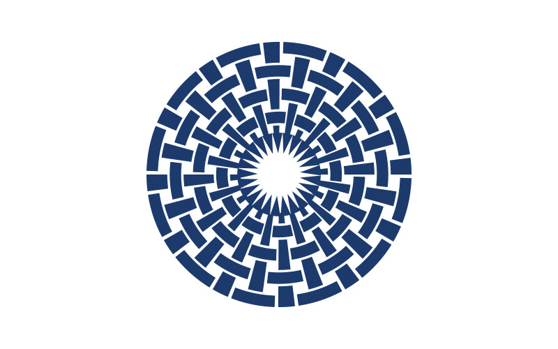 Conception de logo d'icône de tissu textile Modèle illustration vectorielle v.8