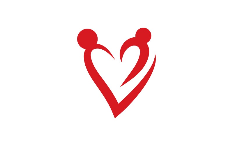 Diseño de ilustración de icono de vector de amor de belleza Plantilla v.10
