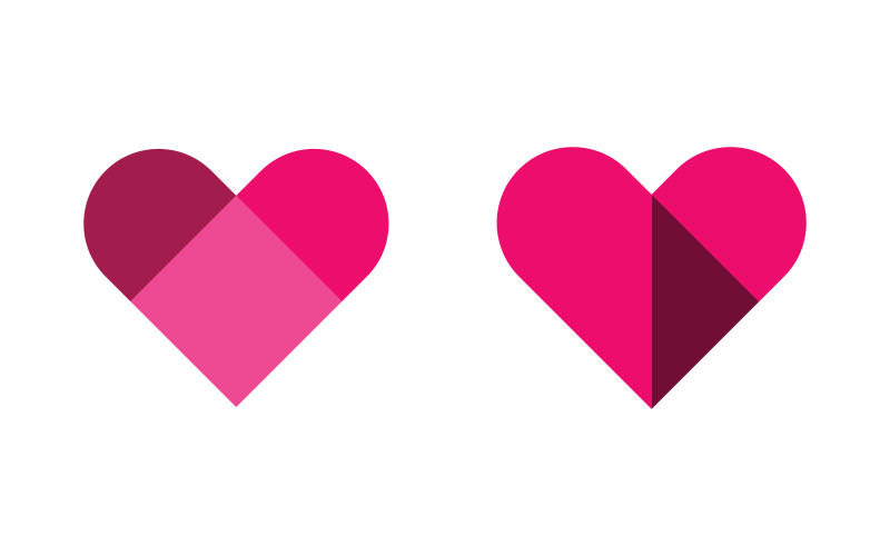 Diseño de ilustración de icono vectorial de belleza y amor Plantilla v.16