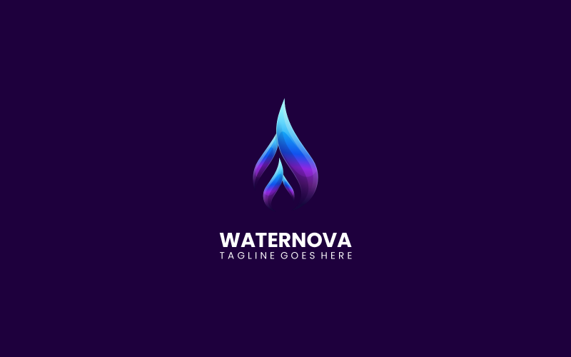 Kolorowe logo Water Nova Gradient