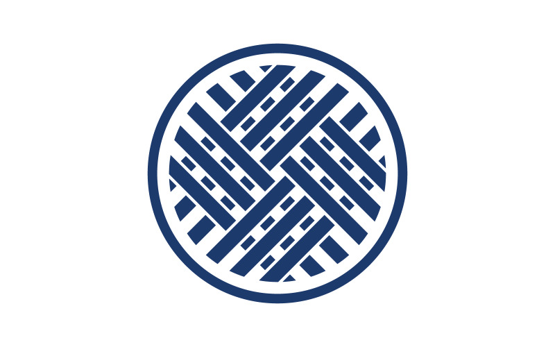 Szövet ikon logo tervezés textil sablon vektoros illusztráció v.10