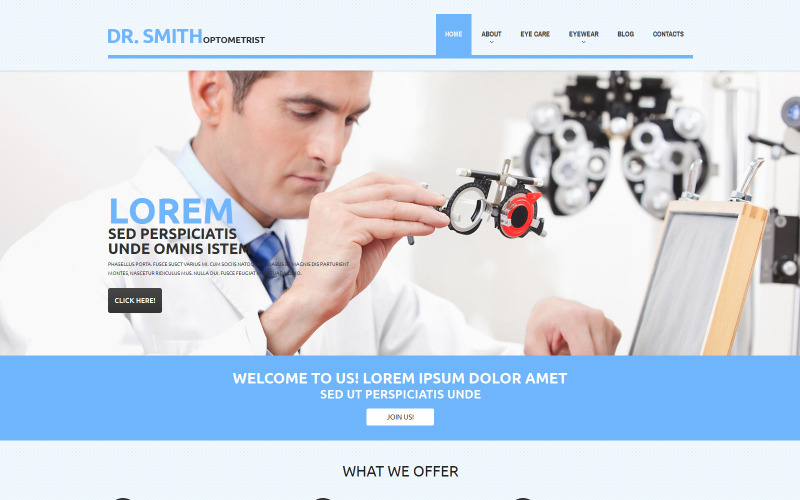 отзывчивая тема wordpress для оптометриста