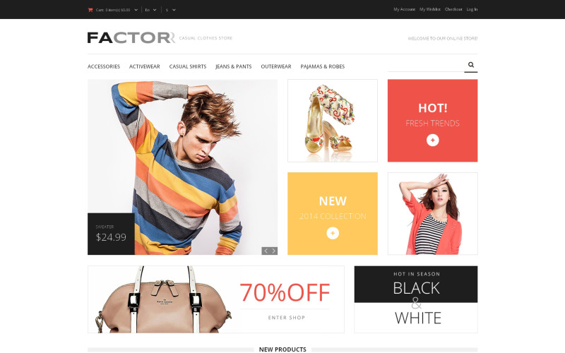 Тема Magento Style Factor