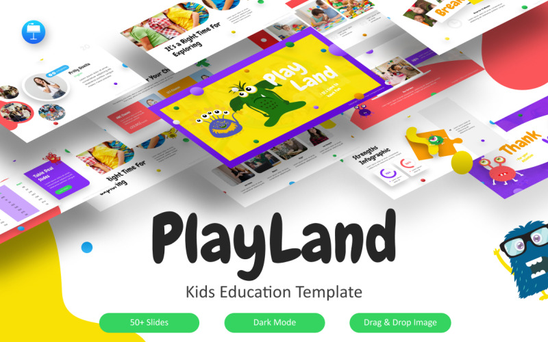 Keynote-Vorlage „Playland Kids Education“