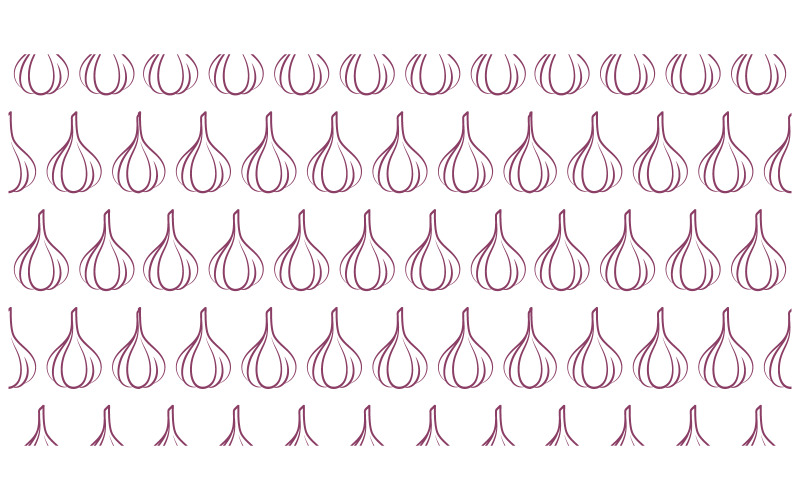 Design-Vorlage für Knoblauch-Vektorsymbole v.1