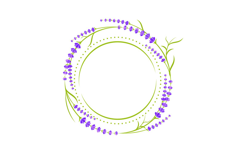 Lavendelblüte, Vektorsymbol, Illustration, Design-Vorlage v.15