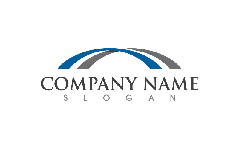 Modelo de design de ilustração de logotipo de ícone vetorial de ponte v.3