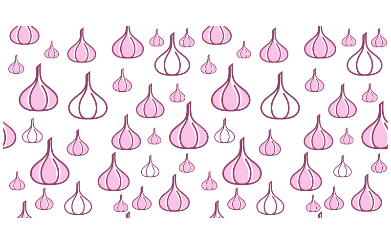 Vitlök vektor ikon illustration designmall v.2