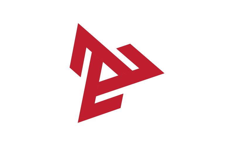 Dreieck-Konzept-Symbol Logo-Design-Illustrationsvorlage v.8