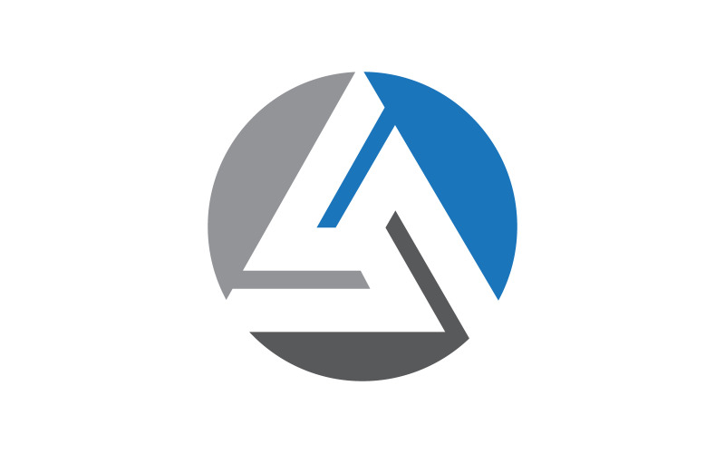 Driehoek concept pictogram Logo ontwerp illustratie sjabloon v.7