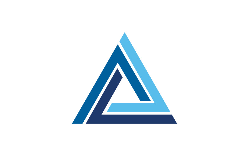 Icona del concetto di triangolo Modello di illustrazione del design del logo v.4