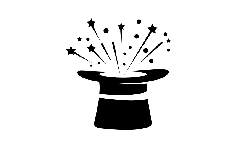 Kouzelná show cirkusová událost logo ikona ilustrace šablona návrhu v.22