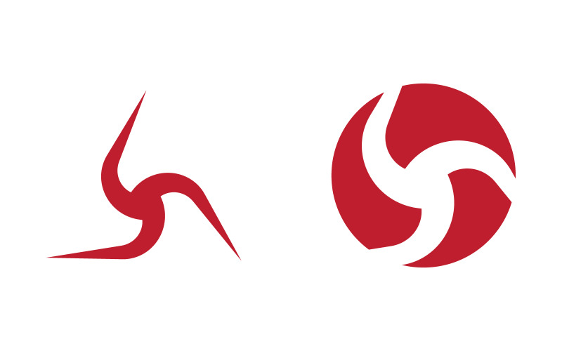 Modèle d'illustration de conception de logo d'icône de concept de triangle v.9