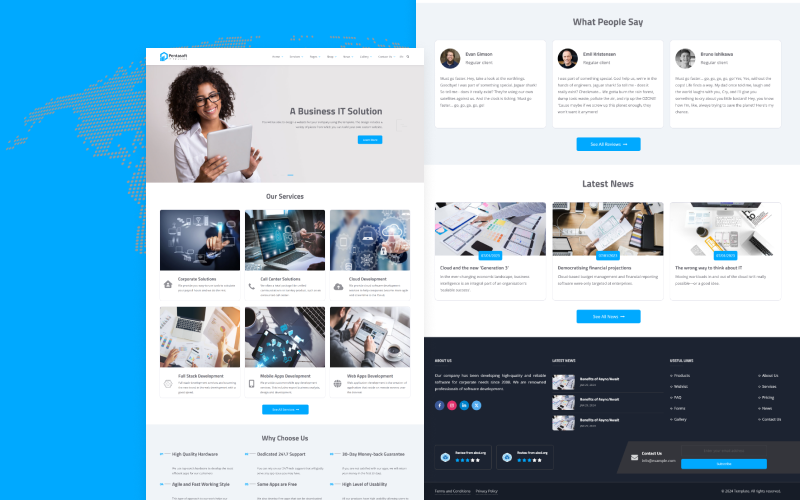 Pentasoft – 软件解决方案和咨询 HTML 网站模板