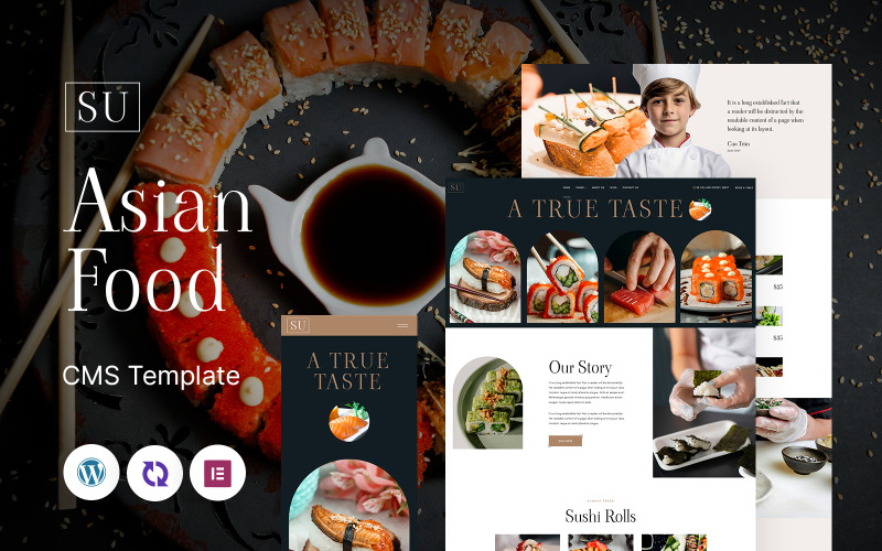 Su - Tema multipropósito adaptable para WordPress para comida asiática y sushi