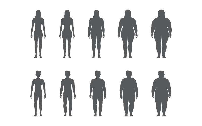 Body mass index vektor illustration designmall v.10