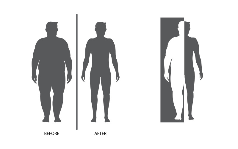 Body mass index vektor illustration designmall v.14
