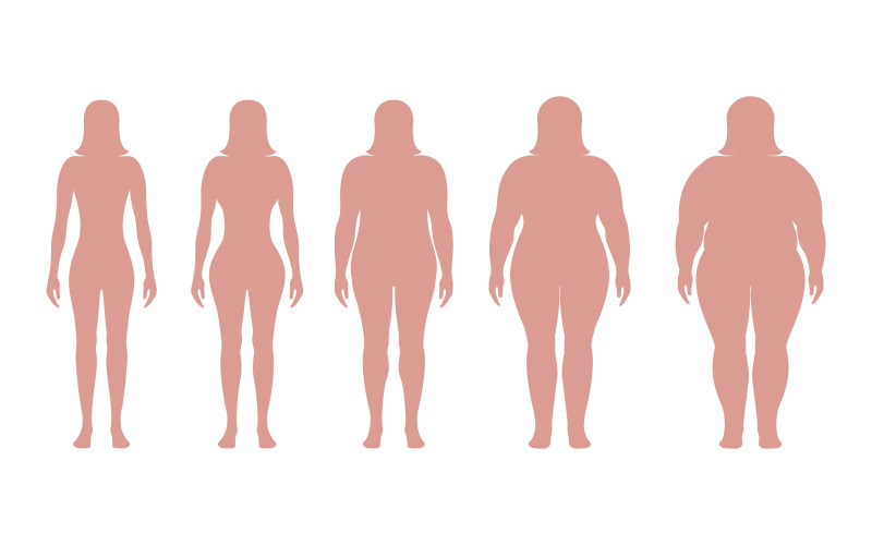 Body mass index vektor illustration designmall v.3
