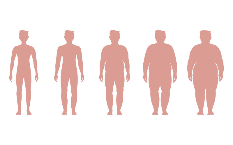 Body mass index vektor illustration designmall v.4