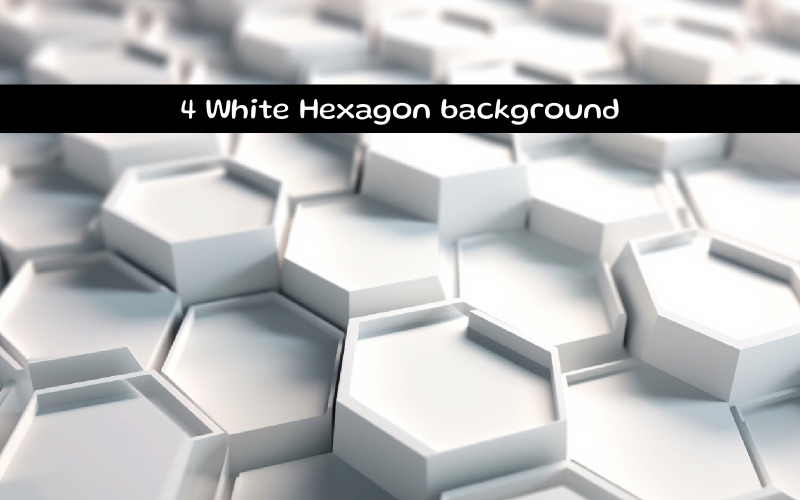 Imagem AI de fundo hexagonal branco