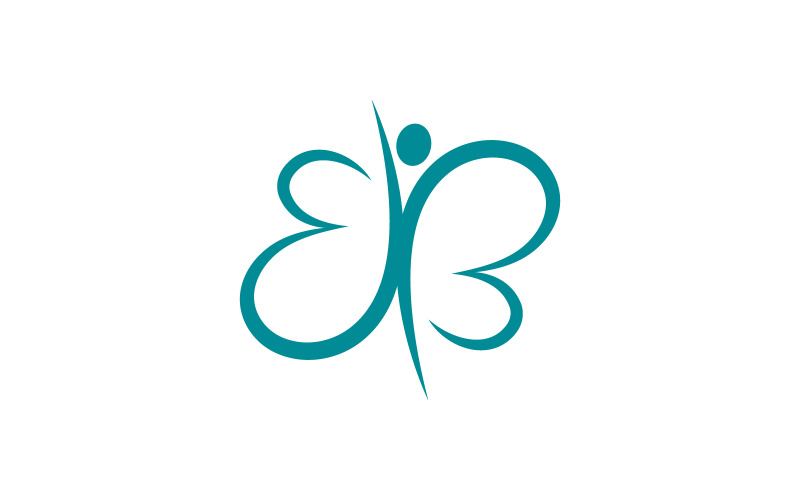Шаблон дизайна логотипа Beauty Butterfly Vector v.16
