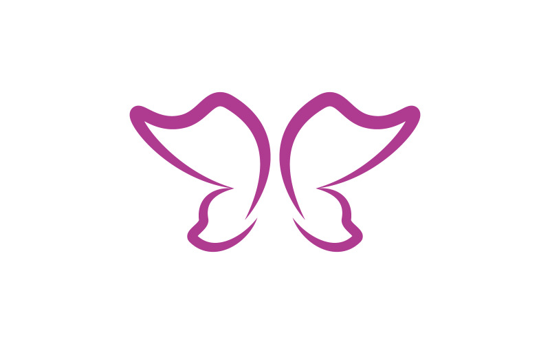 Шаблон дизайна логотипа Beauty Butterfly Vector v.18