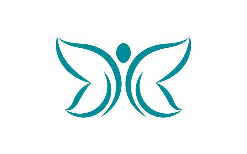 Шаблон дизайна логотипа Beauty Butterfly Vector v.19
