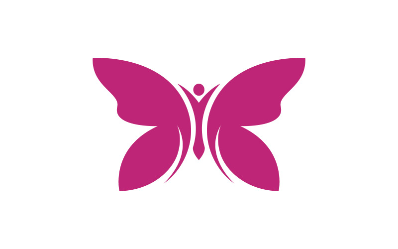 Шаблон дизайна логотипа Beauty Butterfly Vector v.23