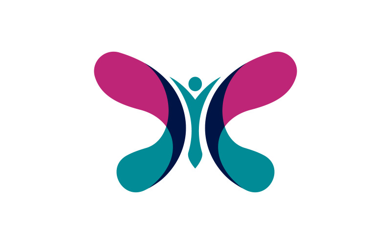 Шаблон дизайна логотипа Beauty Butterfly Vector v.26