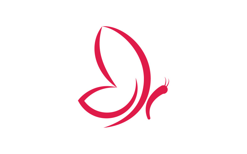 Шаблон дизайна логотипа Beauty Butterfly Vector v.4